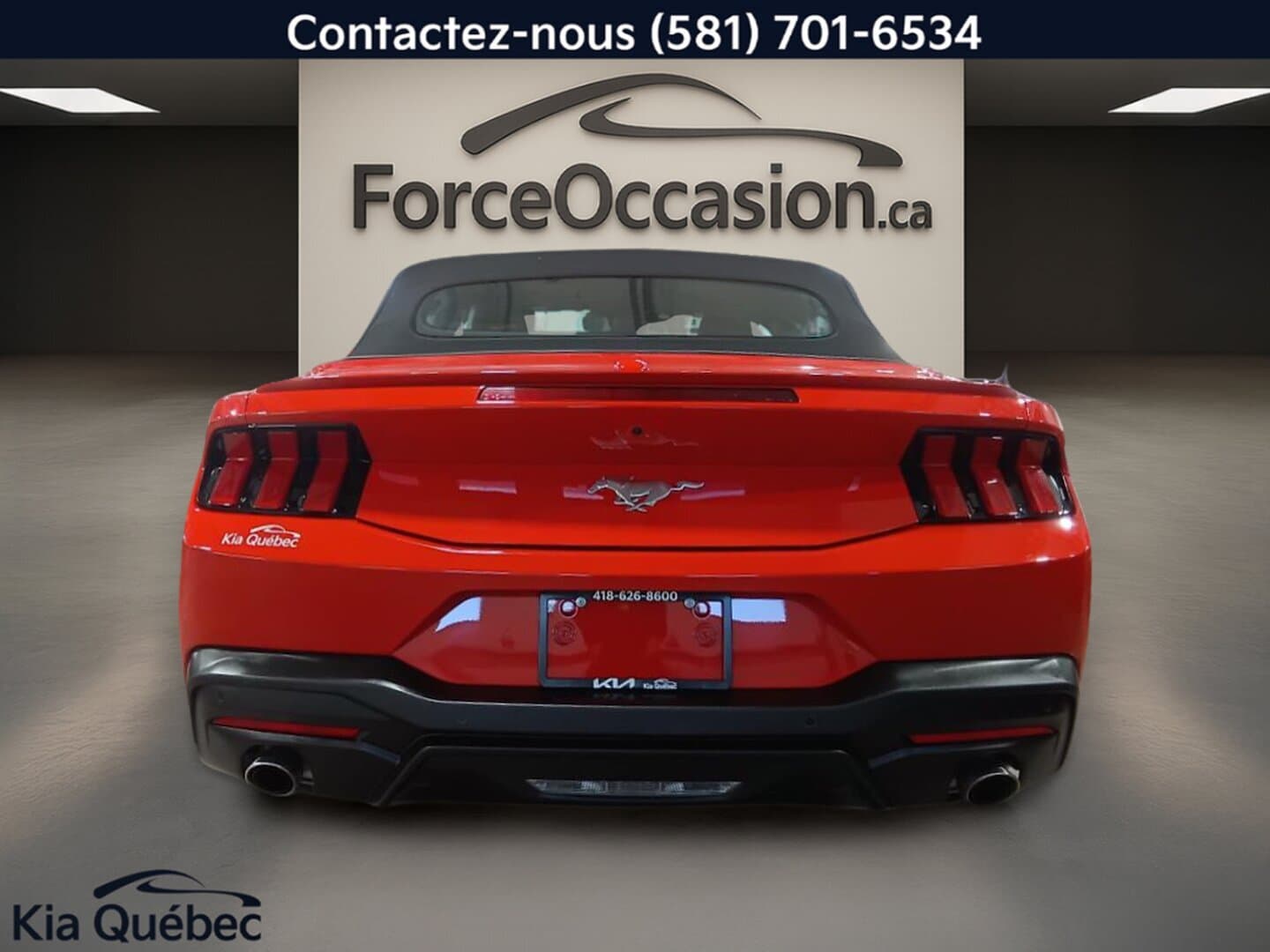 Ford Mustang ECOBOOST CONVERTIBLE CUIR *BIZONE *TURBO *CAM&Eacute;RA *APPLE CAR PLAY/ANDROID AUTO 2025 — photo 6