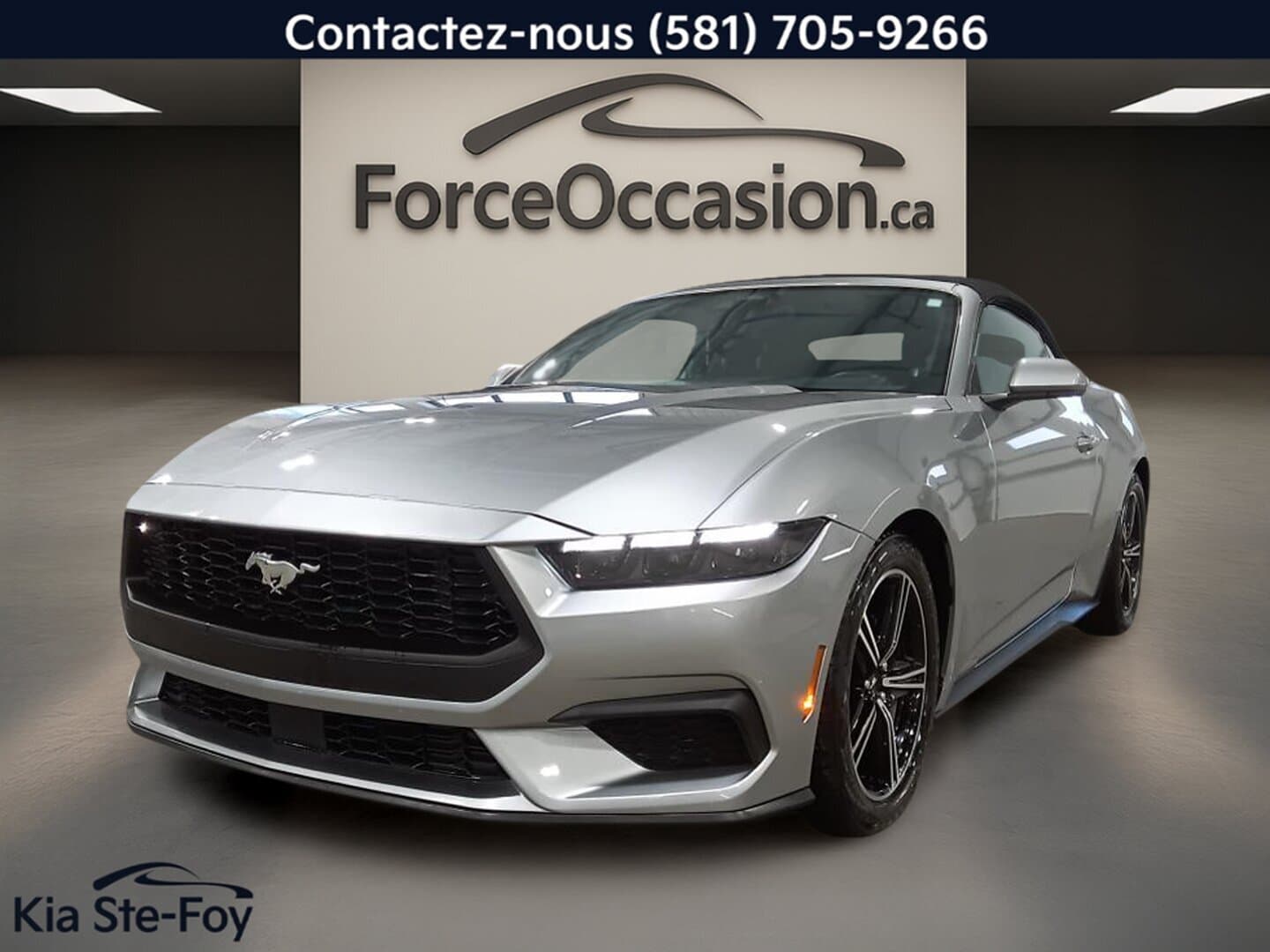 Ford Mustang CONVERTIBLE* ECOBOOST* CUIR* CAMERA* 2025 Gris à vendre à Donnacona