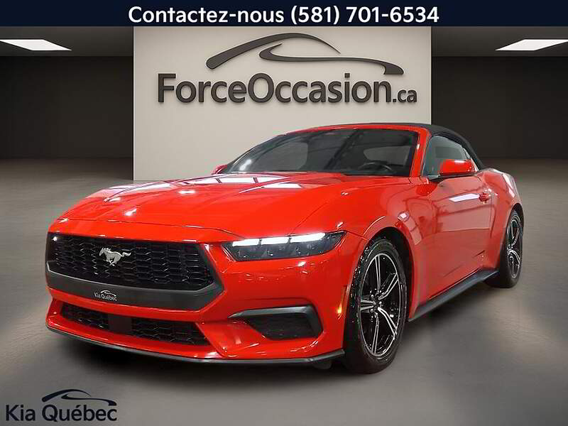 Ford Mustang ECOBOOST CONVERTIBLE CUIR *BIZONE *TURBO *CAM&Eacute;RA *APPLE CAR PLAY/ANDROID AUTO 2025 — photo 2