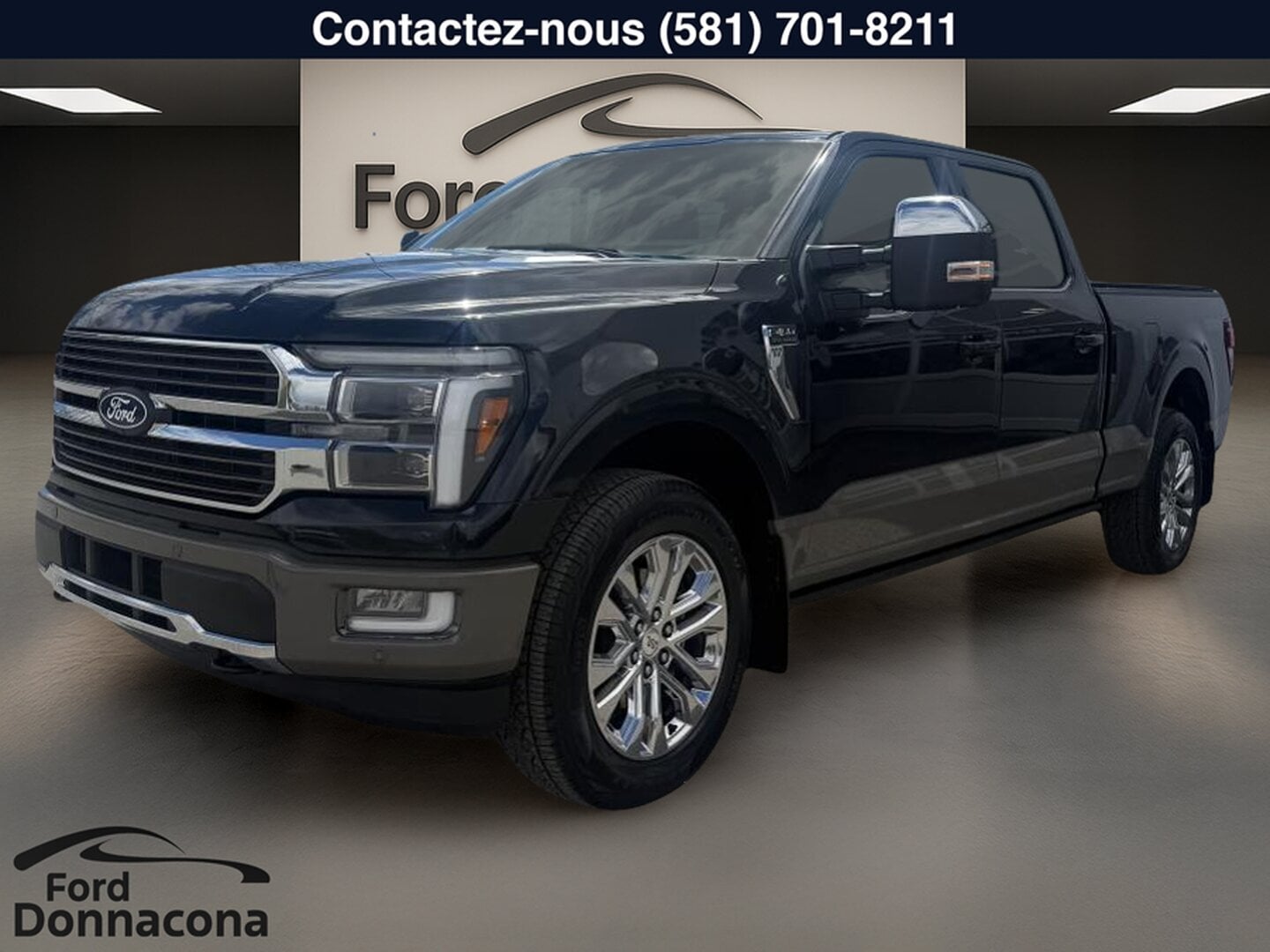 Ford F-150 King Ranch cabine SuperCrew 4RM caisse de 6,5 pi 2025 Noir à vendre à Donnacona